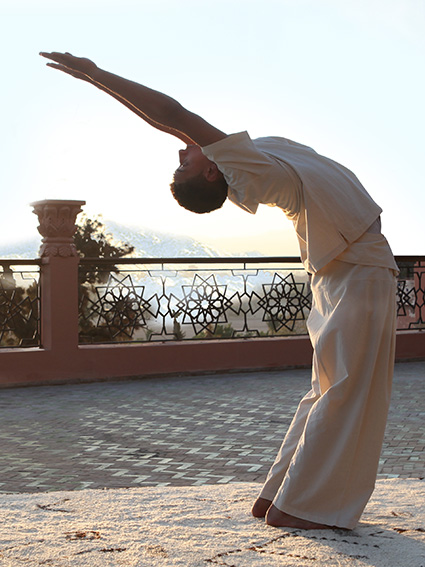 Séance de yoga au Es Saadi Marrakech Resort